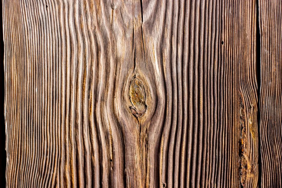 Close-up wood grain cabinet door detail